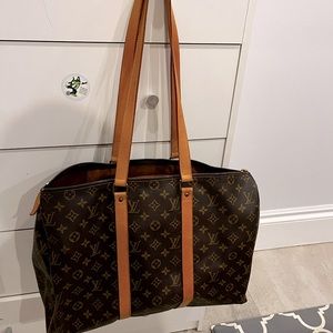 Authentic Louis Vuitton travel tote or very large purse